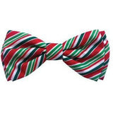 Copy of Christmas Holiday Long Tie- Candy Cane - Furevables Pet Boutique