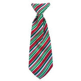 Copy of Christmas Holiday Long Tie- Candy Cane - Furevables Pet Boutique