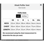 Khaki Puffer Vest - Furevables Pet Boutique