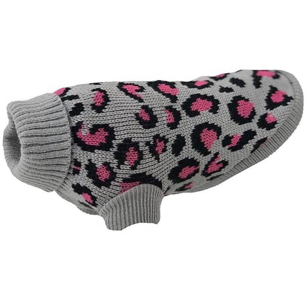 Huskimo Leopard Knit Jumper Pink – Furevables Pet