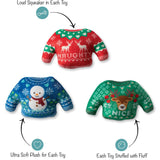 Fringe Studio Christmas Holiday Plush Dog Toy - The Snuggle Is Real 3 Minis