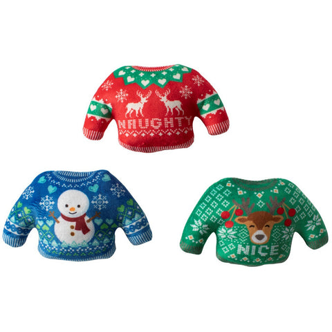 Fringe Studio Christmas Holiday Plush Dog Toy - The Snuggle Is Real 3 Minis