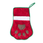 Zippy Paws Holiday Stocking- Red Paw