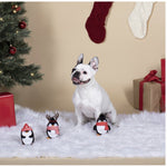 Fringe Studio Christmas Minis Penguin 3-Piece Plush Dog Toy Set