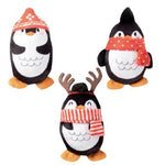Fringe Studio Christmas Minis Penguin 3-Piece Plush Dog Toy Set