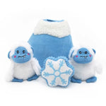 Zippy Paws Holiday Burrow Dog Toy - Yeti Mountain + 3 Squeaker Toys